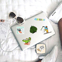 Load image into Gallery viewer, Waterproof Ski Vinyl Stickers for Kids Helmet Water Bottle Laptop 50Pcs…