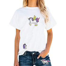 Load image into Gallery viewer, Cute Unicorn Embroidered Iron on Patches for Kids' Clothes Backpacks Craft DIY Accessory (10 Pcs/Pack)…