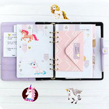 Load image into Gallery viewer, Waterproof Vinyl Stickers for Laptop Water Bottle Folders Girls Gifts (30Pcs Unicorn Style)