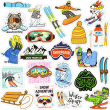 Load image into Gallery viewer, Waterproof Ski Vinyl Stickers for Kids Helmet Water Bottle Laptop 50Pcs…