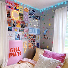 Load image into Gallery viewer, Waterproof Vinyl Stickers for Laptops Car Decals Party Supplies Decor (50Pcs Neon Style)