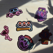 Load image into Gallery viewer, Waterproof Vinyl Stickers for Laptops Car Decals Party Supplies Decor (50Pcs Neon Style)