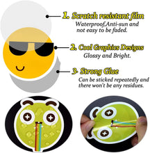 Load image into Gallery viewer, Waterproof Smile Face Vinyl Stickers Bomb Laptop Folders School Supplies (50Pcs/Pack)