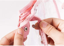 Load image into Gallery viewer, Waterproof Travel Makeup Cosmetic Bag With Zipper for Women (Blue)