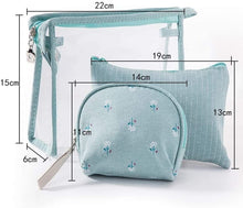 Load image into Gallery viewer, Waterproof Cosmetic Bag Organizer With Zipper for Women (Light Purple)