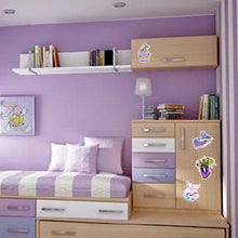 Load image into Gallery viewer, Waterproof Vsco Girl Vinyl Stickers Pack for Water Bottles Laptops (50Pcs Purple Style)