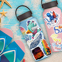 Load image into Gallery viewer, Waterproof Vsco Vinyl Stickers Pack for Water Bottle Laptop Party Favors (50 Pcs Surfing Style)