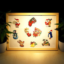 Load image into Gallery viewer, QTL Christmas Embroidered Iron on Patches for Clothes Backpacks Craft DIY Accessory (10PCS/Set)…