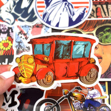 Load image into Gallery viewer, Waterproof Vinyl Stickers for Laptops Skateboard Bike Car Decals (50 Pcs Retro Style)