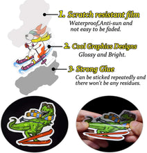 Load image into Gallery viewer, Waterproof Ski Vinyl Stickers for Kids Helmet Water Bottle Laptop 50Pcs…