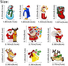 Load image into Gallery viewer, QTL Christmas Embroidered Iron on Patches for Clothes Backpacks Craft DIY Accessory (10PCS/Set)…