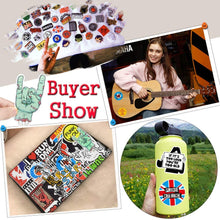 Load image into Gallery viewer, Waterproof Vinyl Stickers for Laptop Guitar Skateboard Car (100Pcs Rock Band Style)