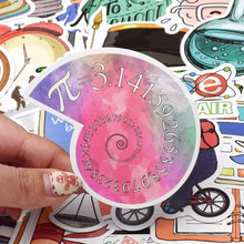 Load image into Gallery viewer, Waterproof Vinyl Science Stickers for Laptop Water Bottle (50 Pcs Back to School Style)