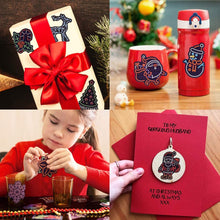 Load image into Gallery viewer, Waterproof Vinyl Laptop Stickers Pack for Envelopes Crafts Gifts (50Pcs Neon Christmas Style)