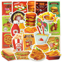 Load image into Gallery viewer, Kawaii Waterproof Food Vinyl Stickers Bomb Water Bottle Scrapbooking Fridge (50Pcs/Pack)