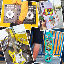 Load image into Gallery viewer, Cool Hip Hop Rap Vinyl Stickers for Teens Laptop Skateboard Water Bottle 50Pcs