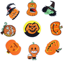 Load image into Gallery viewer, Embroidered Iron on Halloween Patches for Clothes Backpack Craft DIY Accessory (10 Pcs/Set)…