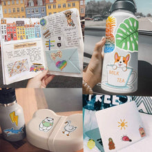 Load image into Gallery viewer, Waterproof Vinyl Vsco Girl Stuff Stickers for Water Bottle Laptop (50Pcs Cute Aesthetic Style)