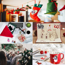 Load image into Gallery viewer, Waterproof Vinyl Stickers for Scrapbooking Laptop Party Favors (50 Pcs Christmas Style)