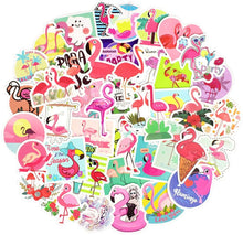 Load image into Gallery viewer, Waterproof Flamingo Vinyl Stickers Bomb Laptop Water Bottle for Vsco Girls (50Pcs/Pack)