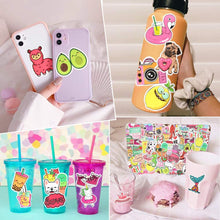 Load image into Gallery viewer, Waterproof Cute Vinyl Stickers Pack for Water Bottle Laptop for Teen Girls (50Pcs Beach Style)