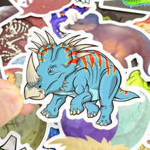 Load image into Gallery viewer, Waterproof Dinosaur Vinyl Stickers Bomb Water Bottle Bike Party Favors (50Pcs/Pack)