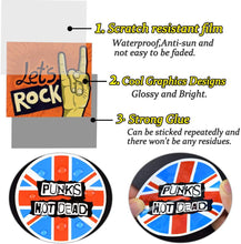 Load image into Gallery viewer, Waterproof Vinyl Stickers for Laptop Guitar Skateboard Car (100Pcs Rock Band Style)