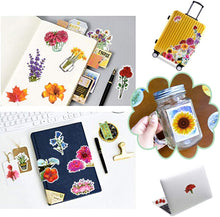 Load image into Gallery viewer, Waterproof Vinyl Stickers for Laptop Water Bottle Cards DIY (50Pcs Flower Style)