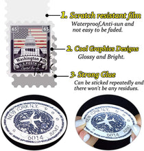 Load image into Gallery viewer, Vintage Waterproof Vinyl Stickers for Laptop Luggage Scrapbook Postcard (50Pcs Stamp Style)