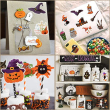 Load image into Gallery viewer, Waterproof Vinyl Stickers for Scrapbooking Water Bottle Party Favors (50 Pcs Pumpkin Style)