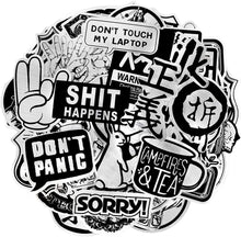 Load image into Gallery viewer, Waterproof Vinyl Stickers for Laptops Headset Skateboard Bike Car Decals(50 Pcs Metallic Stlye)