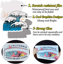 Load image into Gallery viewer, Waterproof Vsco Vinyl Stickers Pack for Water Bottle Laptop Party Favors (50 Pcs Surfing Style)