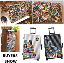 Load image into Gallery viewer, Waterproof Vinyl Stickers for Laptops Helmet Bicycle Car Decals (100Pcs Punk Style)