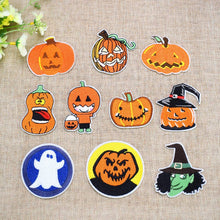 Load image into Gallery viewer, Embroidered Iron on Halloween Patches for Clothes Backpack Craft DIY Accessory (10 Pcs/Set)…