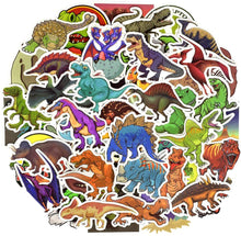 Load image into Gallery viewer, Waterproof Dinosaur Vinyl Stickers Bomb Water Bottle Bike Party Favors (50Pcs/Pack)