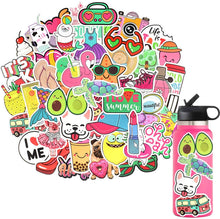 Load image into Gallery viewer, Waterproof Cute Vinyl Stickers Pack for Water Bottle Laptop for Teen Girls (50Pcs Beach Style)