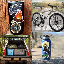 Load image into Gallery viewer, Waterproof Vinyl Stickers Pack for Water Bottle Laptop Bike DIY (50 Pcs Outdoor Adventure Style)