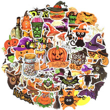 Load image into Gallery viewer, Waterproof Vinyl Stickers for Scrapbooking Water Bottle Party Favors (50 Pcs Pumpkin Style)
