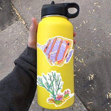 Load image into Gallery viewer, Waterproof Sea Life Vinyl Stickers Pack for Water Bottle Cooler Laptop (50Pcs Ocean Style)