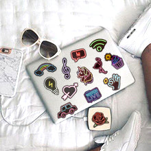 Load image into Gallery viewer, Waterproof Vinyl Stickers for Laptops Car Decals Party Supplies Decor (50Pcs Neon Style)