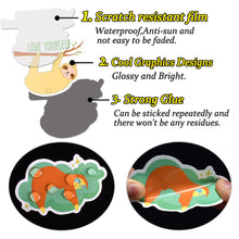 Load image into Gallery viewer, Waterproof Cute Vinyl Stickers for Laptop Water Bottle Craft Supplies (50Pcs Sloth Style)…