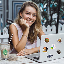 Load image into Gallery viewer, Waterproof Vinyl Stickers Pack for Water Bottle Bike Laptop (100Pcs Camping Adventure Style)