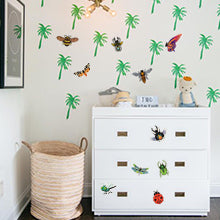 Load image into Gallery viewer, Waterproof Nature Vinyl Stickers Pack for Scrapbooking Water Bottle DIY (50 Pcs Insect Style)