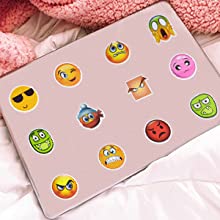 Load image into Gallery viewer, Waterproof Smile Face Vinyl Stickers Bomb Laptop Folders School Supplies (50Pcs/Pack)