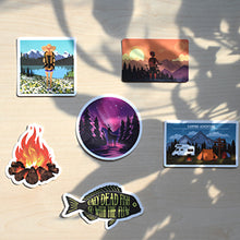 Load image into Gallery viewer, Waterproof Vinyl Stickers Pack for Water Bottle Laptop Bike DIY (50 Pcs Outdoor Adventure Style)