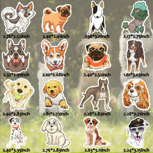 Load image into Gallery viewer, Monocera Waterproof Cute Dog Vinyl Stickers for Kids Water Bottle Laptop 50Pcs…
