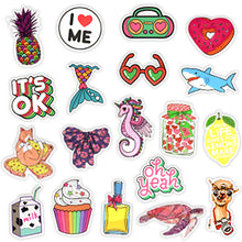 Load image into Gallery viewer, 150 Pcs Waterproof Vinyl Vsco Girls Sticker Pack for Water Bottle Laptop Phone Case
