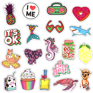 150 Pcs Waterproof Vinyl Vsco Girls Sticker Pack for Water Bottle Laptop Phone Case