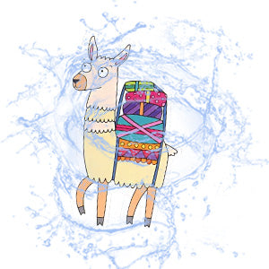 Waterproof Cute Vinyl Stickers for Water Bottle Laptop Scrapbook (50 Pcs Llama Style)