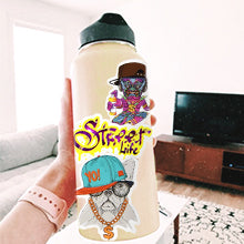 Cool Hip Hop Rap Vinyl Stickers for Teens Laptop Skateboard Water Bottle 50Pcs